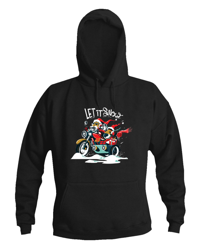 džemperis  santa motorcycle